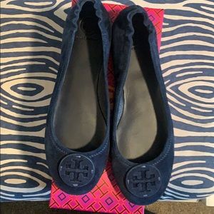 Tory Burch Minnie Travel Ballet with Leather Logo